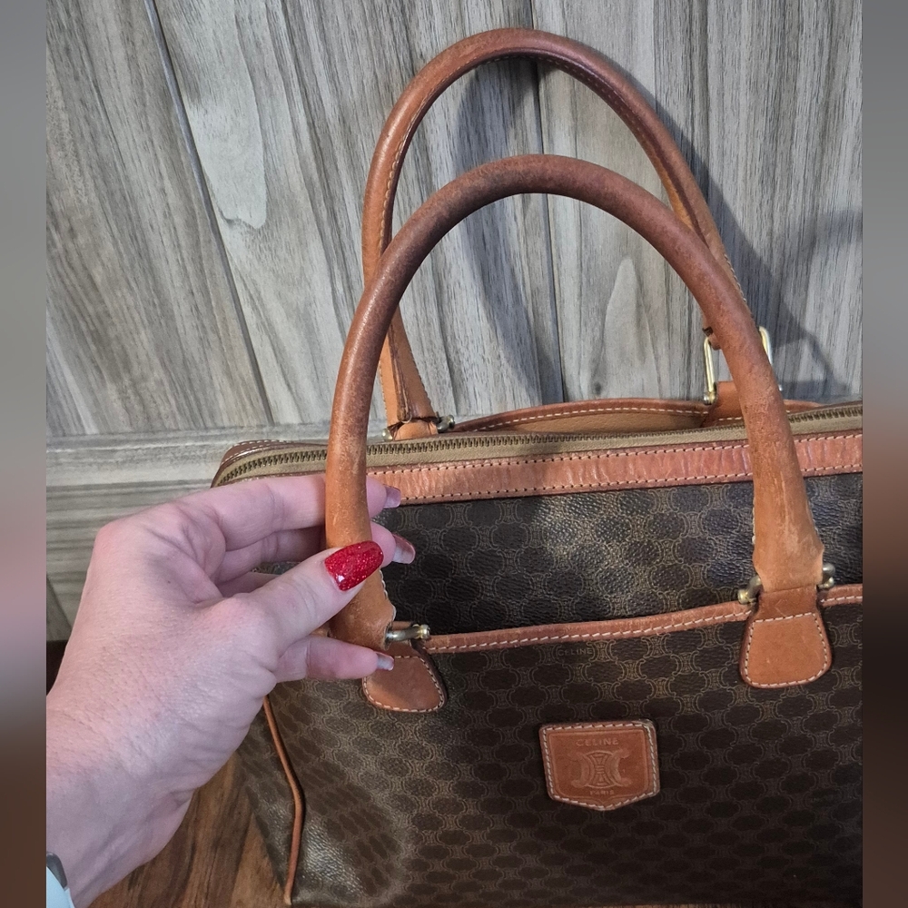 Celine Macadam Boston Bag M92 Vintage. AUTHENTIC - Picture 15 of 16